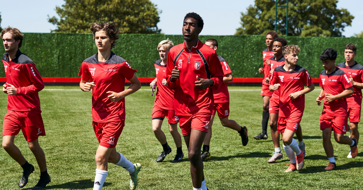 FCV players training at grace dieu manor park