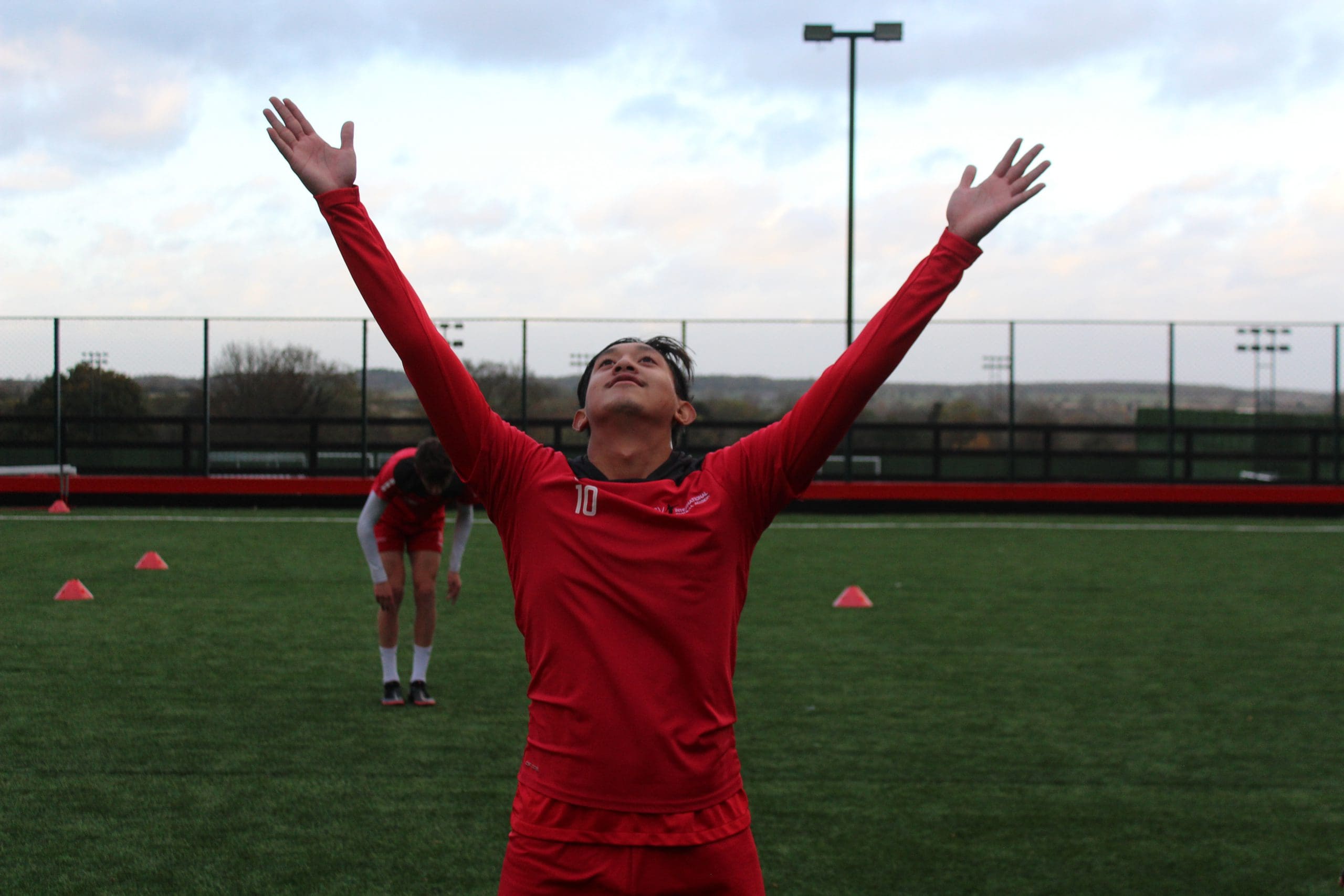 FCV football academy player on our 7-a-side pitch