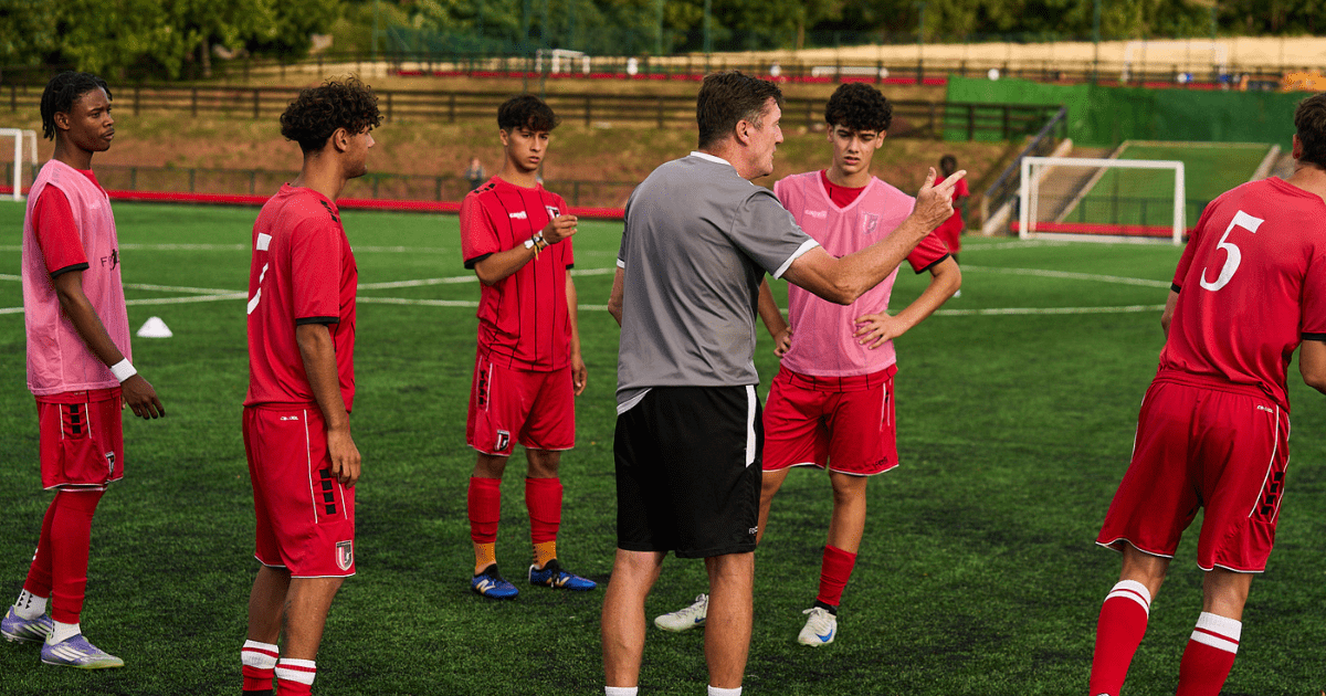 FCV Head of academy Football Grant Brown coaching our players