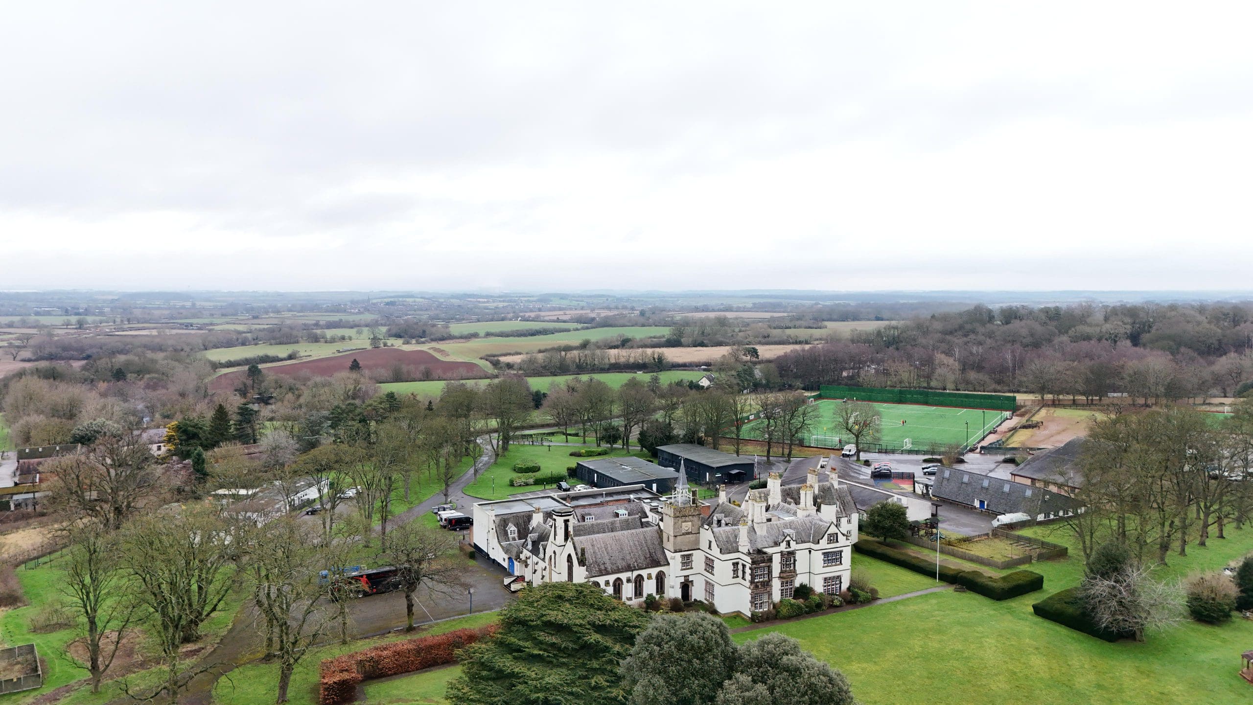 Drone photo of Grace Dieu Manor Park